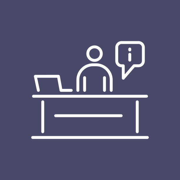 前台商务人士图标简单线条图片下载