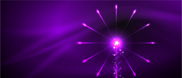 五彩缤纷的烟火显示天空乌云密布图片下载