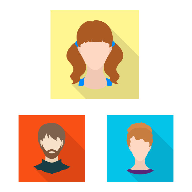 设计头像和虚拟符号的集合图片下载