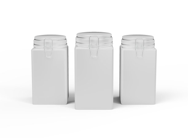 方形罐子设置模型图片下载