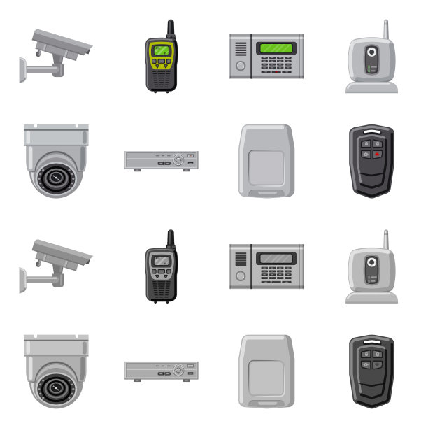 办公室和房子图标设置图片下载