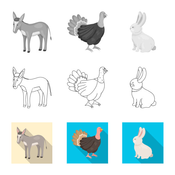 隔离物育种和厨房标志集图片下载