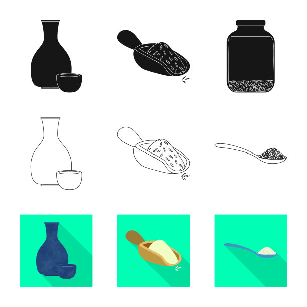 孤立对象作物和生态标志集图片下载