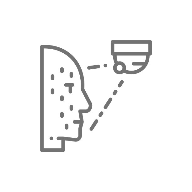 生物人脸验证人脸扫描线图片下载