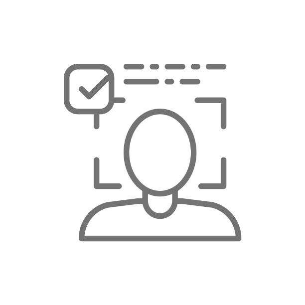 人识别人脸识别线图标图片下载