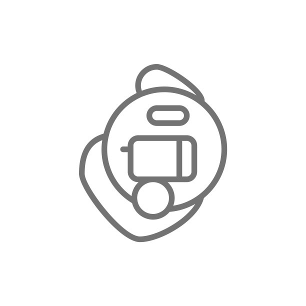 内耳助听器线图标孤立在白色图片下载