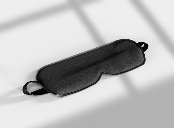 带阴影的黑色睡眠面具图片下载