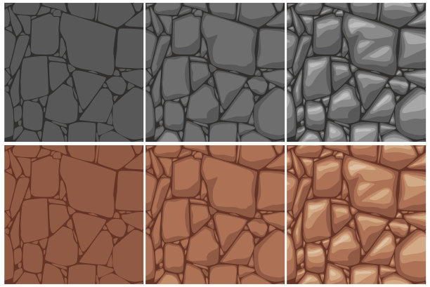 无缝石纹理3步绘图棕色和图片下载