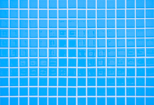 蓝色粉彩瓷砖墙面和地面马赛克抽象背景。设计几何壁纸纹理装饰居室。简单无缝图案清洁的背景广告横幅海报或网络。图片下载