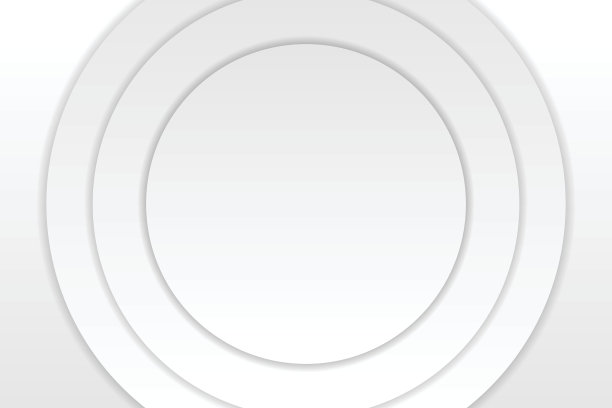 抽象圆白色和灰色背景，矢量插图图片下载