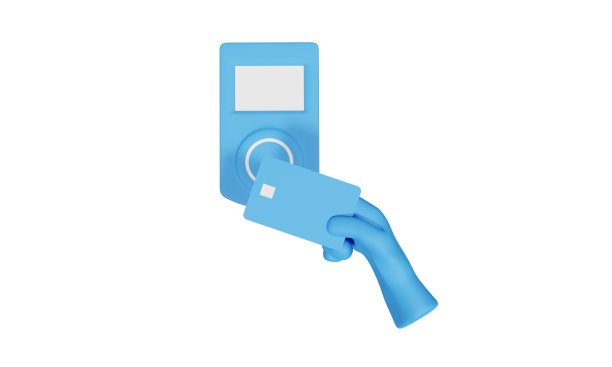 无现金支付3DCG插图图片下载