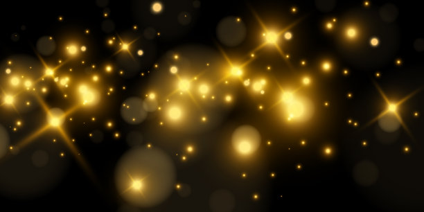 闪闪发光的神奇尘埃颗粒。尘埃火花和金星闪耀着特殊的光。图片下载