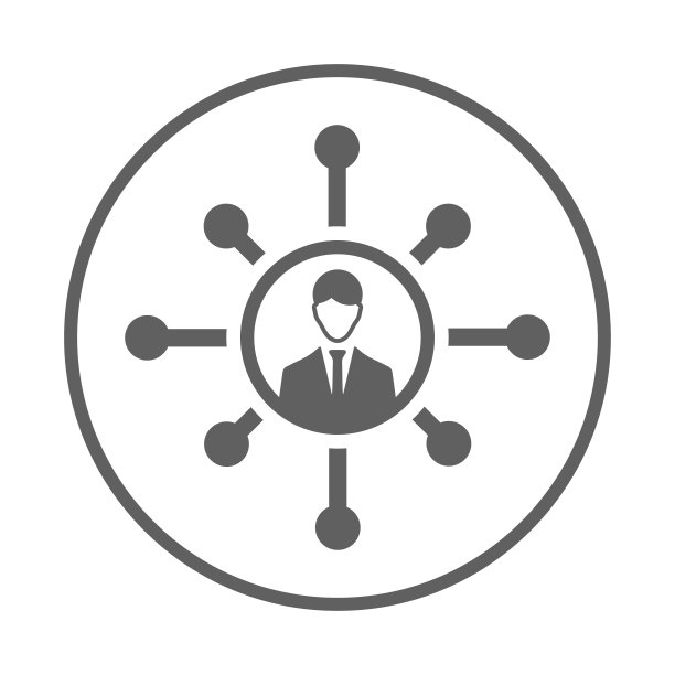 商务灰色连接图标矢量素材图片下载