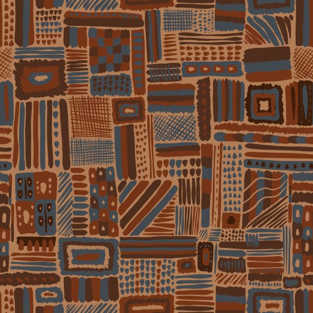 地毯风格无缝图案图片下载