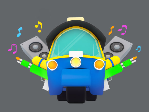 泰国传统车辆，3D渲染。曼谷突突水战宋干节一日游图片下载