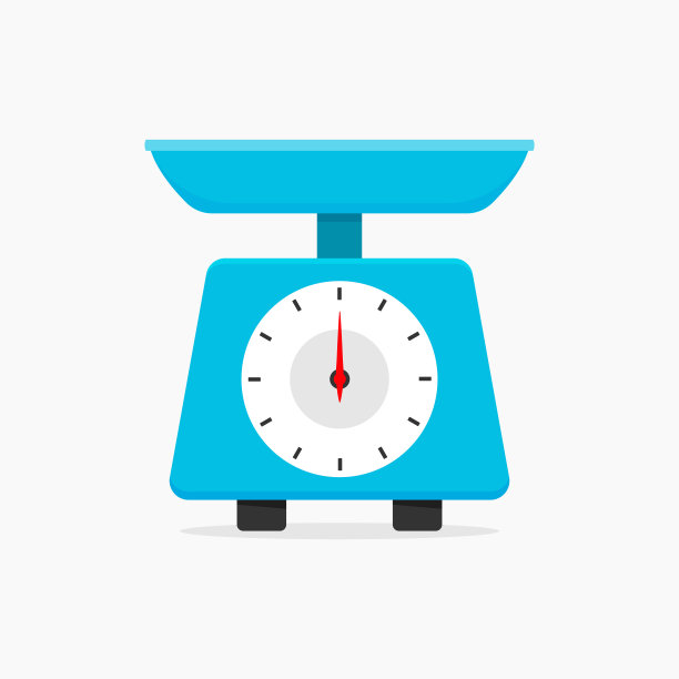 模拟厨房规模图标隔离与白色背景。图片下载