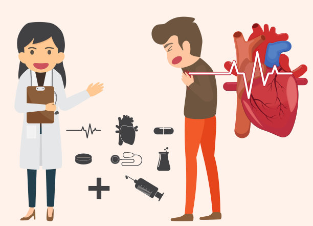 心脏病和急性疼痛的信息图图片下载