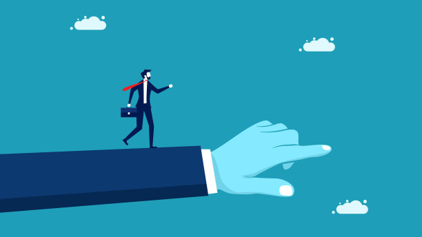 领导指明了成功的方向。商业决策或领导能力。商业建议。向量图片下载