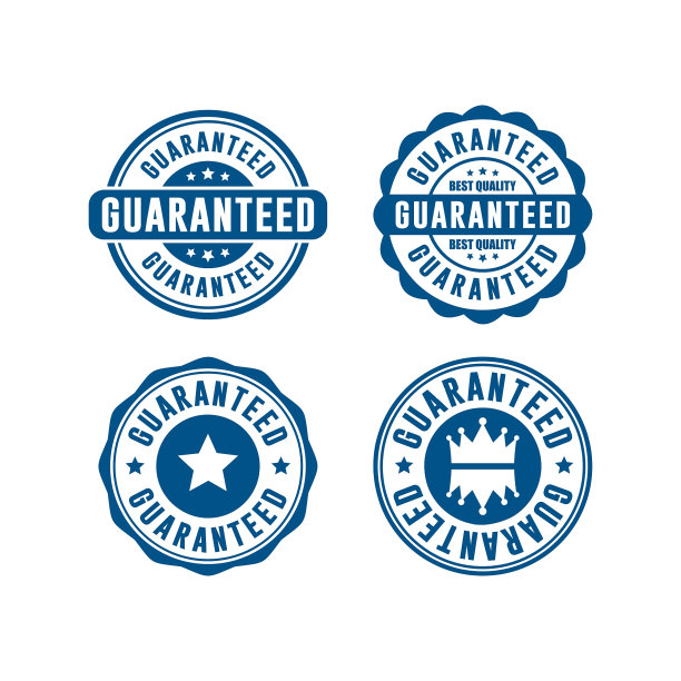 徽章邮票保证矢量设计收集图片下载