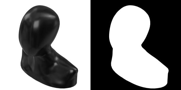 不知名的人体模型的头图片下载