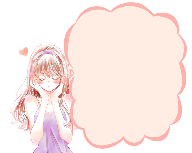 恋爱中的女人的语言气球图片下载