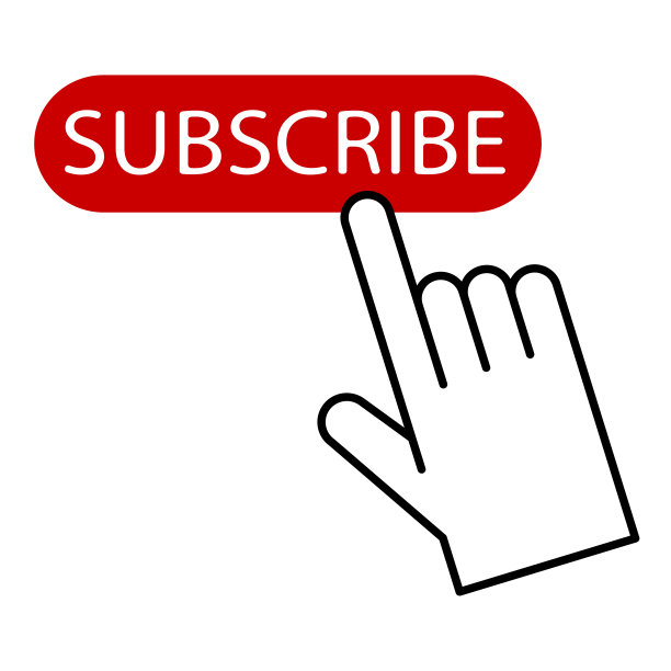 现代风格的红色订阅手。市场营销的概念。球员概念按钮。Ui的象征。矢量插图。股票的形象。图片下载