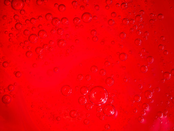 红色背景上的气泡，抽象图片下载