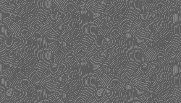 无缝矢量地形图背景白上暗。线状地形图无缝图案。在地形上的登山步道。等高线背景地理网格图片下载