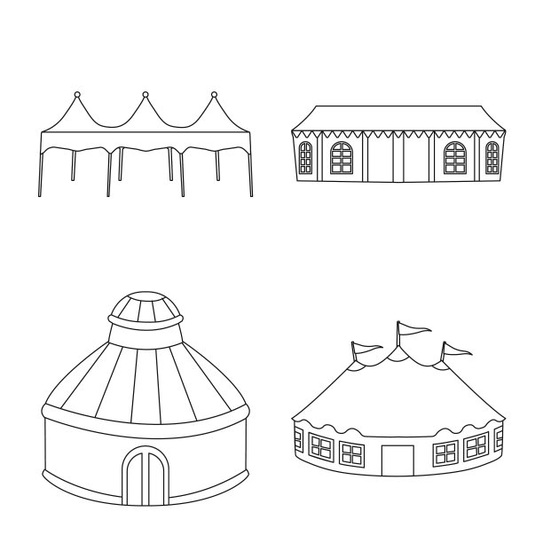 屋顶及折叠式标识图片下载