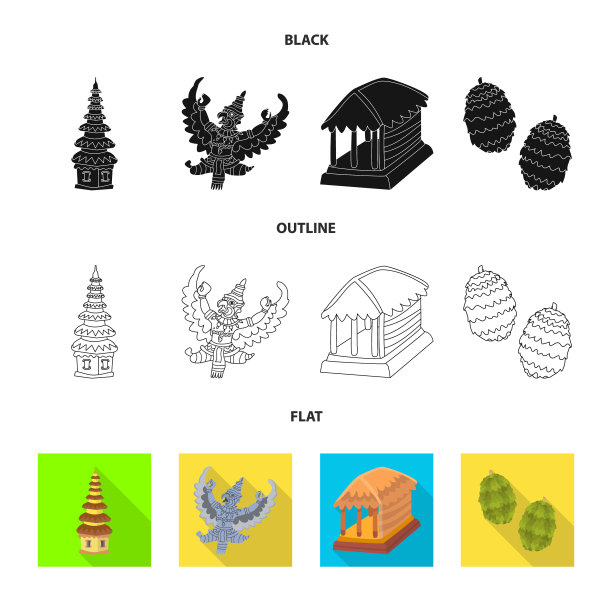 设计和旅行标志集图片下载