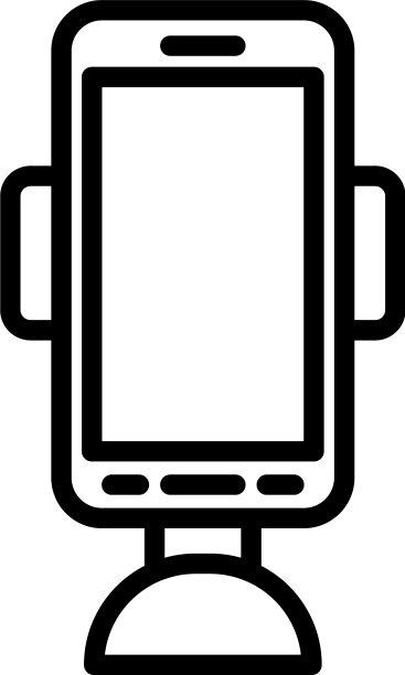 手机支架图标轮廓风格图片下载