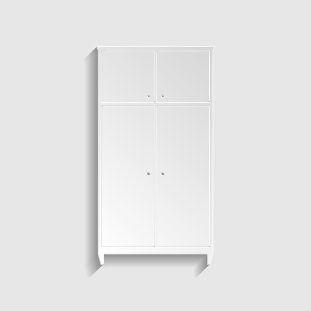 衣柜标志纸风格图标图片下载