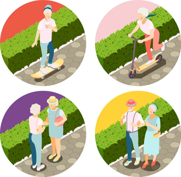 现代老年人2x2的设计理念图片下载