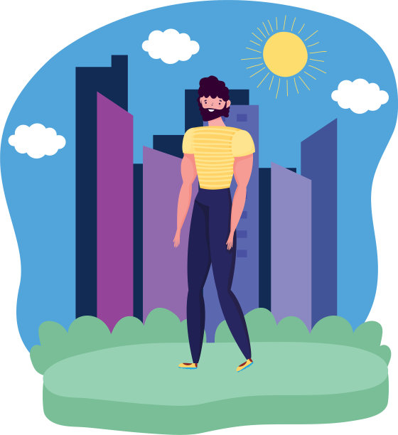 孤立的化身人设计图片下载