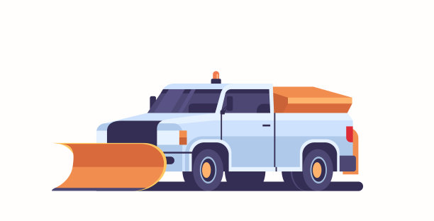 专业清扫雪犁皮卡图标图片下载