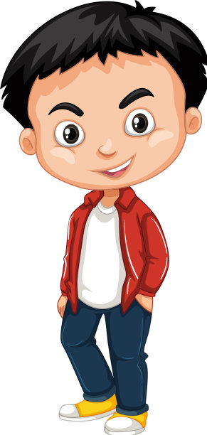 可爱快乐微笑的孩子孤立在白色图片下载