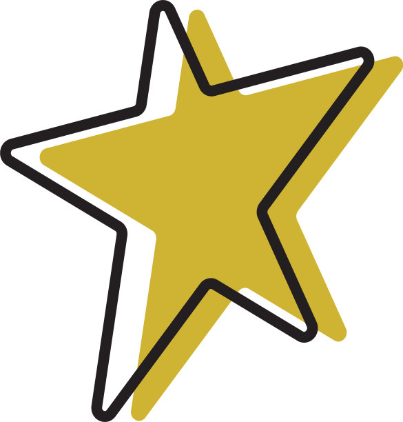 星形图形设计模板隔离图片下载