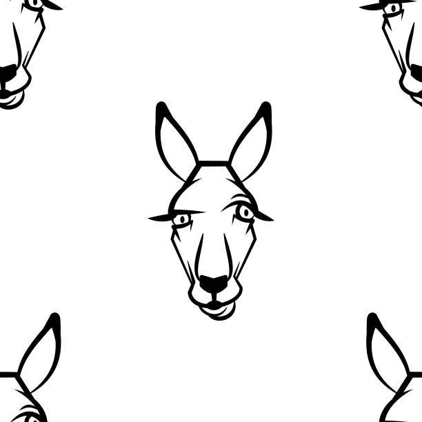 背景头袋鼠图片下载