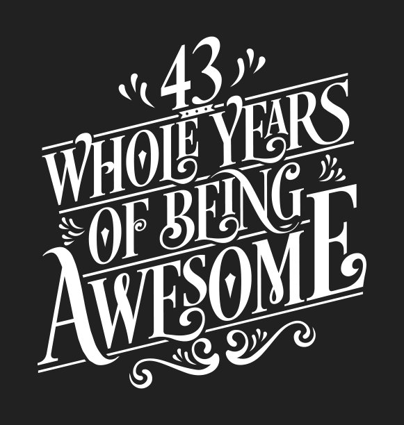 整整42年都很棒——生日设计图片下载