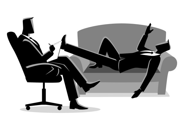 商人正在接受心理医生的治疗图片下载