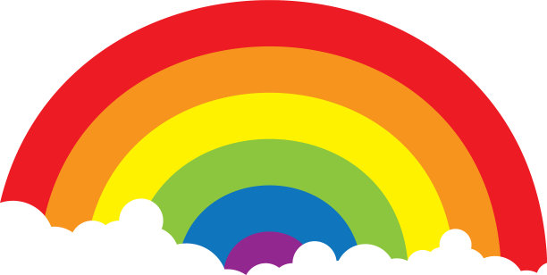 彩虹美女图标模板图片下载