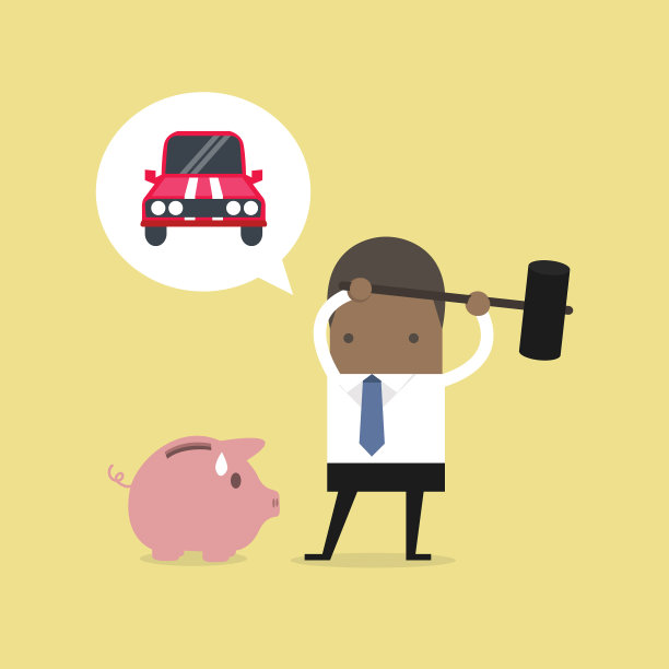 非洲商人试图刹车储蓄罐图片下载