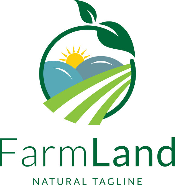 农田现代农业标志设计图片下载