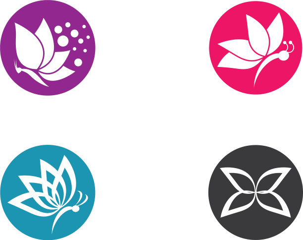 蝴蝶图标设计图片下载