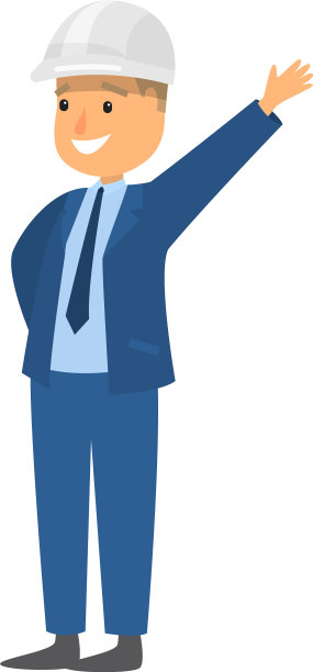 建筑工地光栅工头图片下载