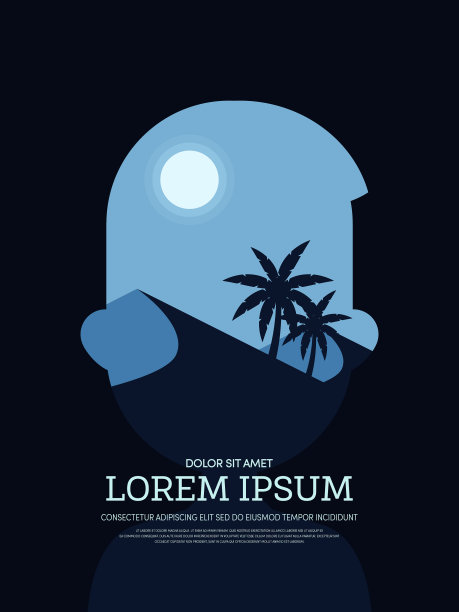 摘要双曝光复古景观图片下载