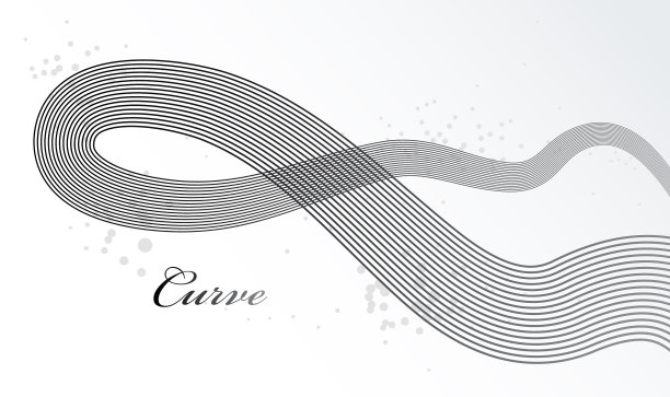 灰色三维线条在运动维度抽象图片下载