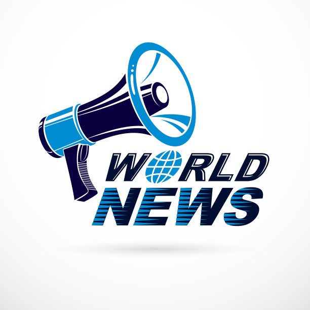 用蓝色组成的全球广播海报图片下载