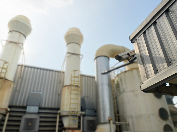 旧工厂里的闭路电视图片下载