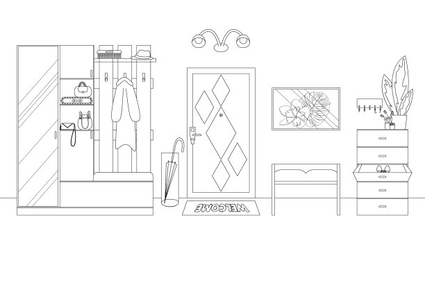 轮廓式的走廊图片下载
